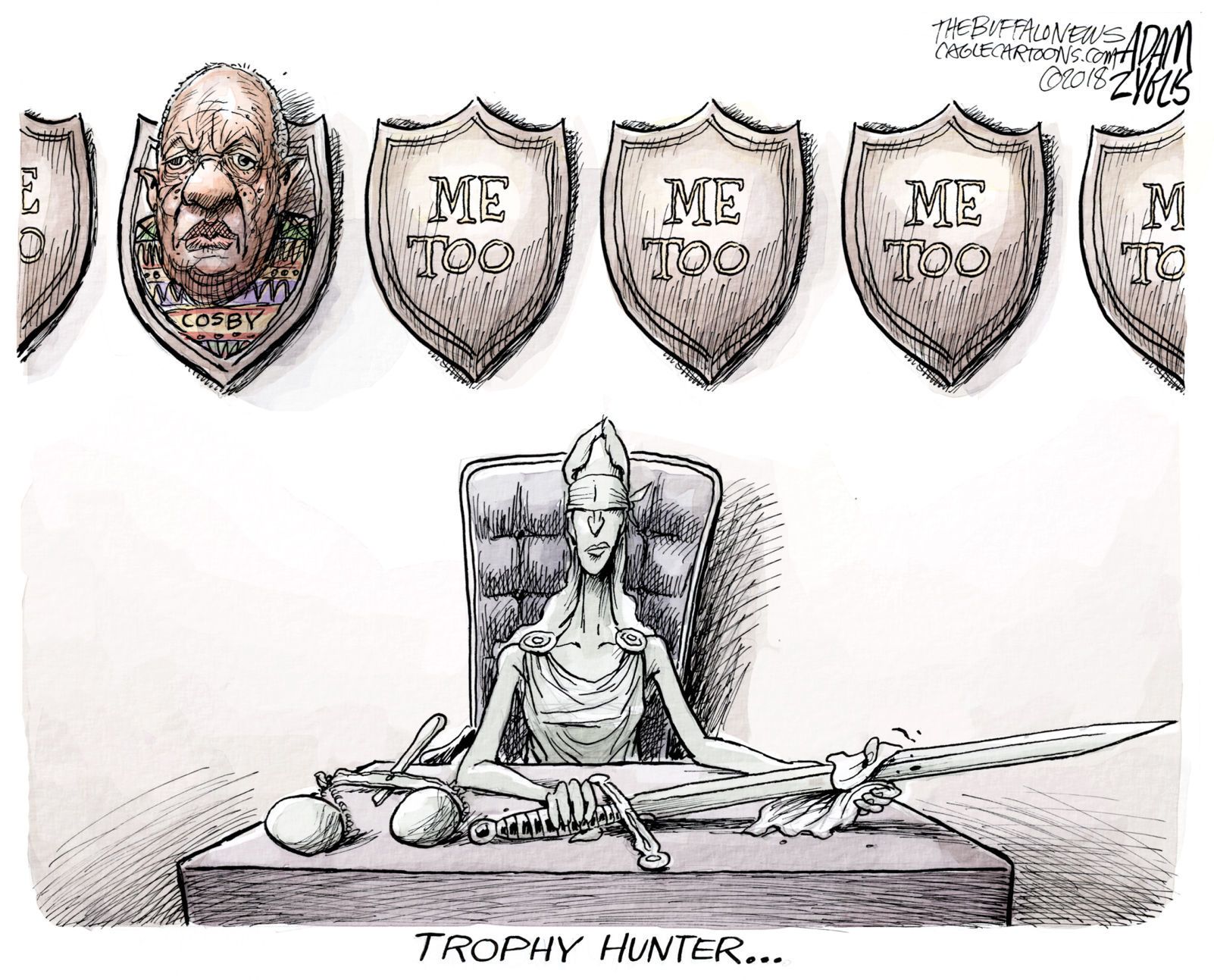 Cosby sentenced by Adam Zyglis, The Buffalo News